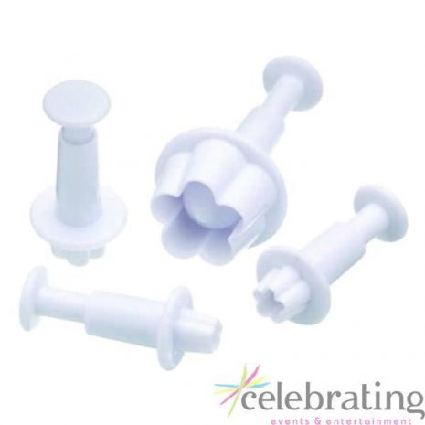 Blossom Fondant Plunger Cutters 4pk