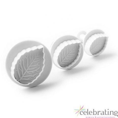 Leaf Fondant Plunger Cutters 3pk