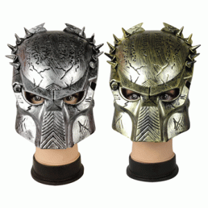 1 x Halloween Party Gold or Silver Predator Mask Assorted