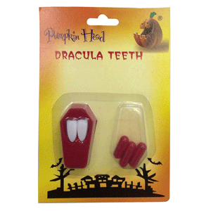 Halloween Party Dracula Teeth with Blood Caps