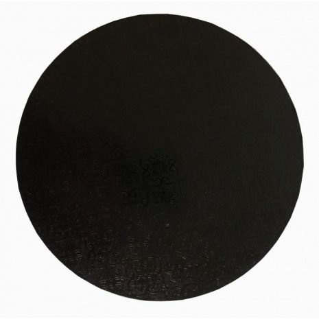 13" Black Round Masonite Cake Boards - Bulk 10 Pack