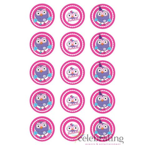 Hootabelle Cupcake Edible Images 15pk