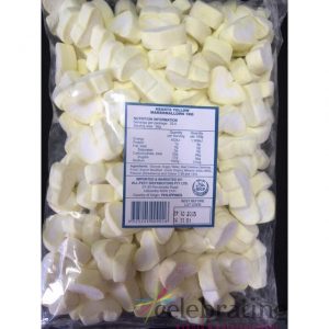 Large Yellow and White Heart Marshmallows 1kg