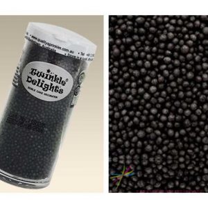 Natural Edible Black Non Pareils 100's & 1000's 75g