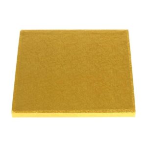 7" Gold Square Masonite Cake Boards