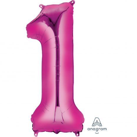 1 Pink Jumbo Foil Balloon