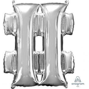 # Silver Jumbo Foil Balloon