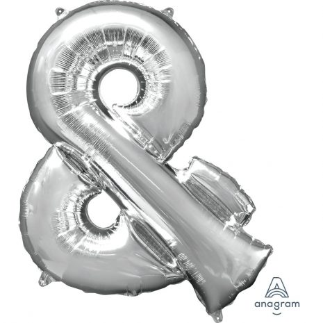 & Silver Jumbo Foil Balloon