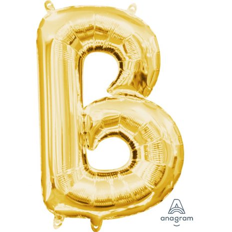 B Gold Jumbo Foil Balloon