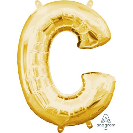 C Gold Jumbo Foil Balloon