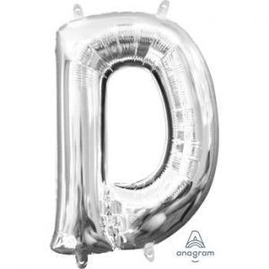 D Silver Jumbo Foil Balloon