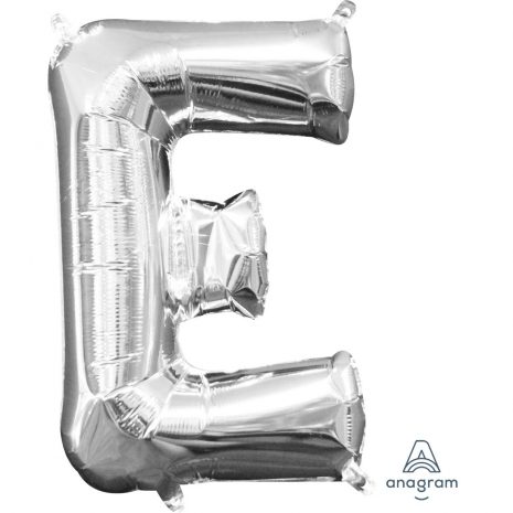 E Silver Jumbo Foil Balloon