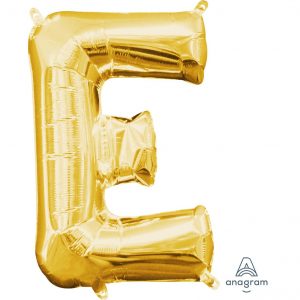 E Gold Jumbo Foil Balloon