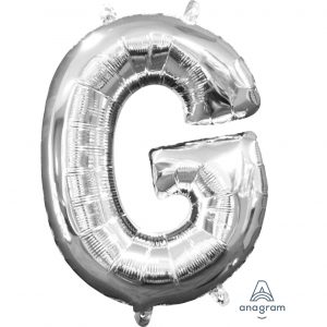 G Silver Jumbo Foil Balloon