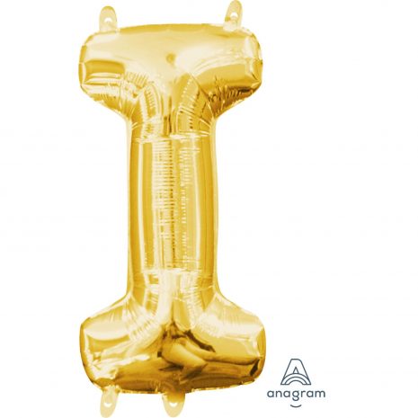 I Gold Jumbo Foil Balloon