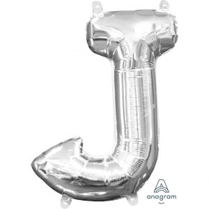 J Silver Jumbo Foil Balloon