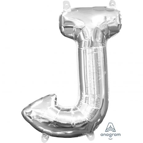 J Silver Jumbo Foil Balloon