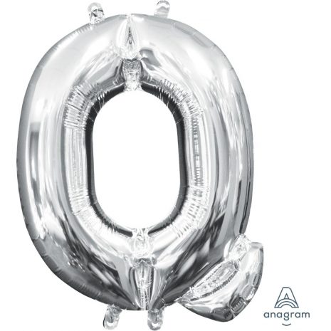 Q Silver Jumbo Foil Balloon