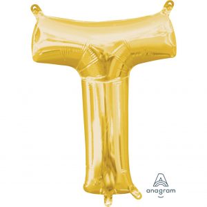 T Gold Jumbo Foil Balloon