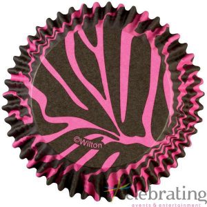 ColorCups Wilton Pink Zebra Baking Cups 36pk