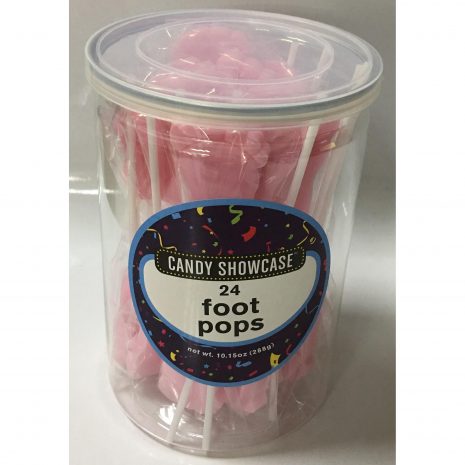 Pink Foot Lollipops - 24 pack