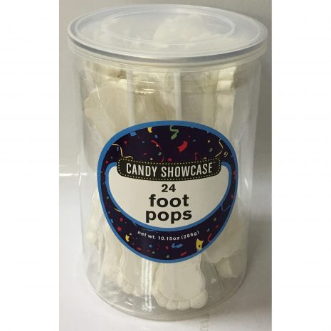 White Foot Lollipops - 24 Pack