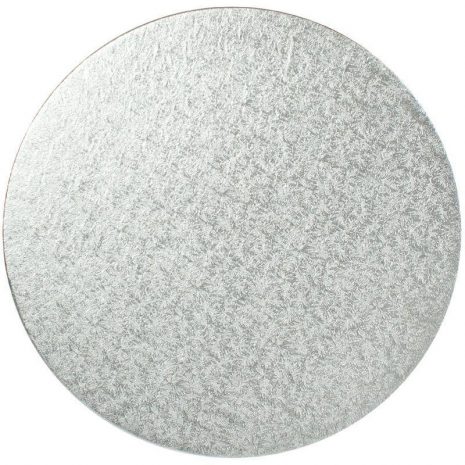 6" Silver Round Cardboard Cake Boards - Bulk 10 Pack