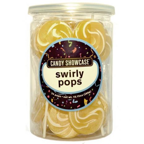 Gold Swirly Lollipops - 24 Pack