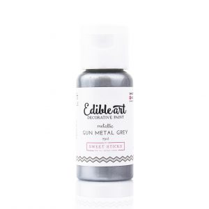 Edible Art Paint 15ml - Gun Metal Grey