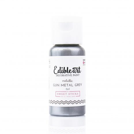 Edible Art Paint 15ml - Gun Metal Grey