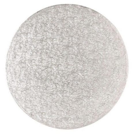 11" Silver Round Masonite Cake Boards - Bulk 10 Pack