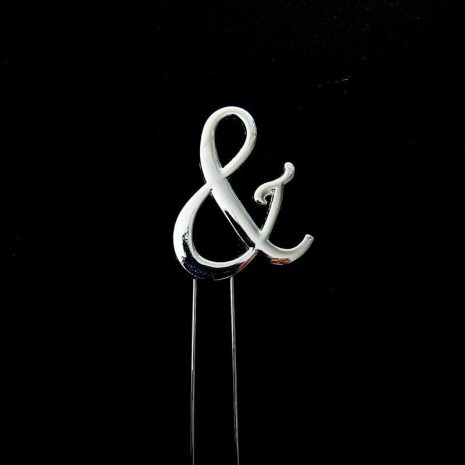 SILVER Cake Topper (7cm) - SYMBOL &