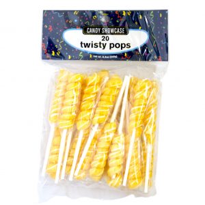 Gold Twisty Lollipops - 20 Pack