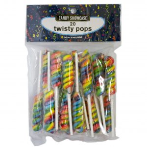 Rainbow Twisty Lollipops - 20 Pack