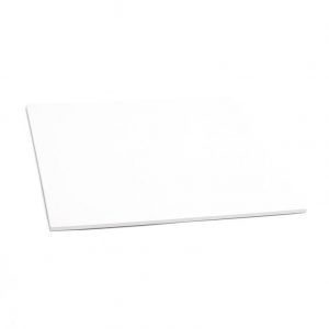 18" White Square Masonite Cake Boards - Bulk 10 Pack