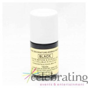 Cake Decorators Black Edible Paint 15ml