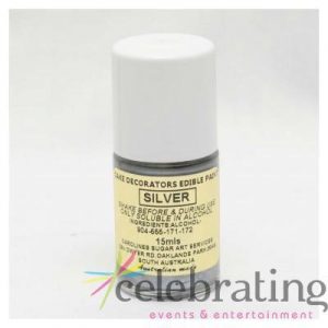 Cake Decorators Silver Edible Paint 15ml