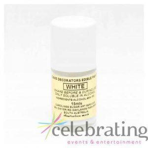 Cake Decorators White Edible Paint 15ml