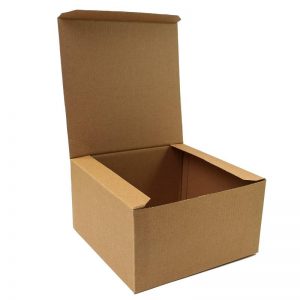 9" Brown Pop Up Cake Box