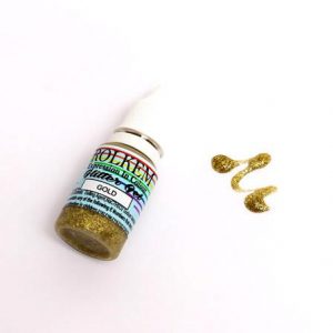 Rolkem Glitter Gel Gold 15ml