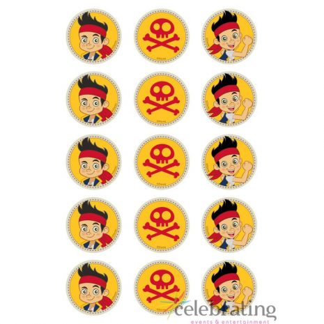 Jake and the Neverland Pirates Cupcake Edible Images 15pk