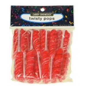 Red Twisty Lollipops - 20 Pack