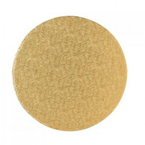 7" Gold Round Masonite Cake Boards - Bulk 10 Pack