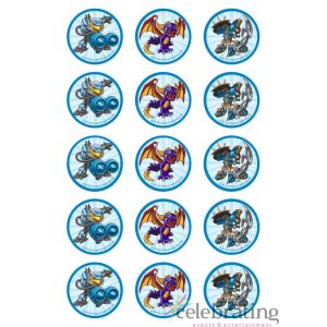 Skylanders Cupcake Edible Images 15pk