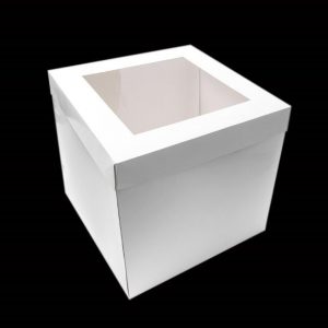 14"x14"x12" White Cake Box - Bulk 10 Pack