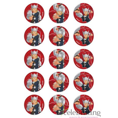 Thor Cupcake Edible Images 15pk